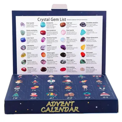 Crystals Xmas Countdown Calendar Colorful Crystals Rock Countdown Calendar Odlična ideja za darilo