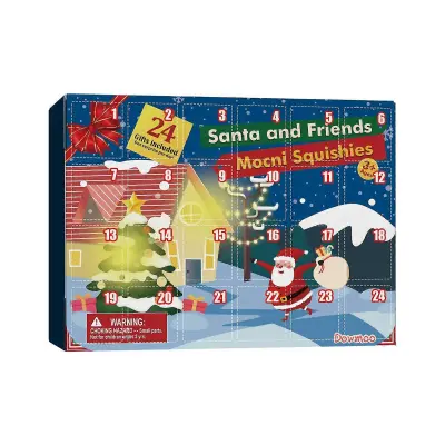 Adventni koledar Christmas Knead - 24 silikonskih živalskih igrač za lajšanje stresa za praznično zabavo in darilo
