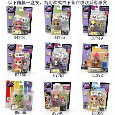 Hasbro Littlest Pet Shop Q Version Akcijske figure Big Eye Cartoon Doll Cute Animal Model Toy