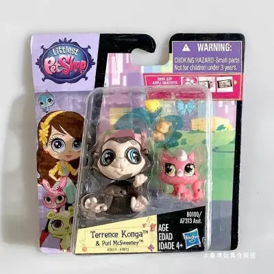 Hasbro Littlest Pet Shop Q Version Akcijske figure Big Eye Cartoon Doll Cute Animal Model Toy
