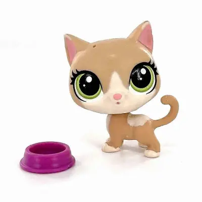 Hasbro Littlest Pet Shop Q Version Akcijske figure Big Eye Cartoon Doll Cute Animal Model Toy