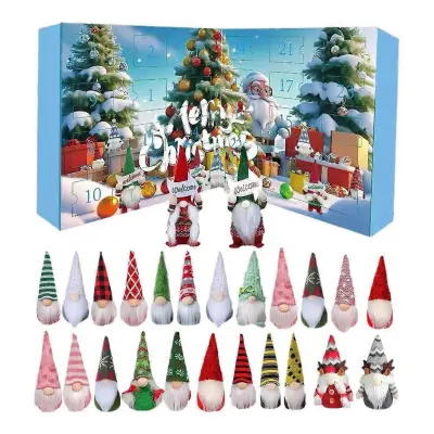 Božični adventni koledar Gnome 24-dnevni odštevalnik s punčkami Gnome