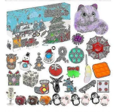 Božični adventni koledar Darilo Fidget Toys Stress Relief Fidget Toy Blind Box Kids