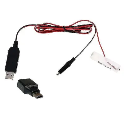 Usb/type-c na 3v 4,5v 6v 9v 12v Aa Battery Eliminator Zamenjajte 2-8 kosov Aa Baterije