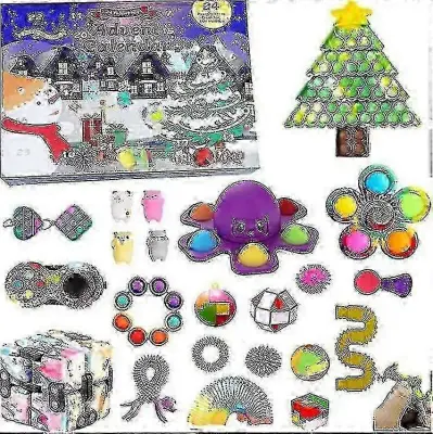 Božični adventni koledar Darilo Fidget Toys Stress Relief Fidget Toy Blind Box Kids