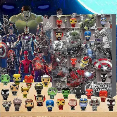 2025 božični adventni koledar Avengers Marvel božični adventni koledar Škatla 24 daril Halloween Countdown Blind Box