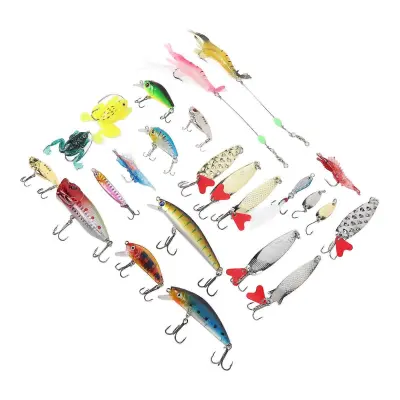 Darilni set 24 Days Xmas Countdown Fishing Lure Tackle Tackle Kit 434 g
