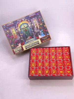 Adventni koledar Otroci, odrasli Puzzle Surprise Blind Box Božična sestavljanka Odštevalnik Koledar Božična igra Darilo Božična vrsta naključn