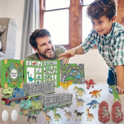 2025 slepa škatla s knjigo o dinozavrih, slepa škatla z božičnim odštevalnim koledarjem, božično darilo