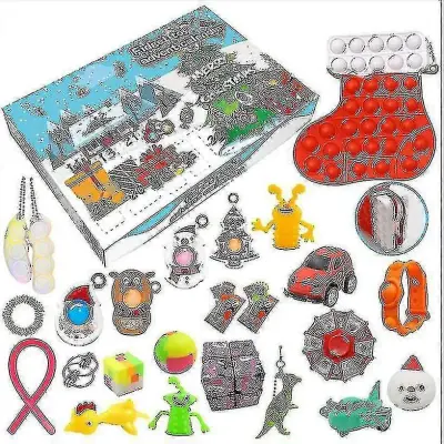 Božični adventni koledar Darilo Fidget Toys Stress Relief Fidget Toy Blind Box Kids A