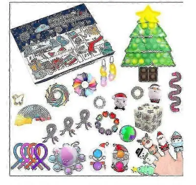 Božični adventni koledar Darilo Fidget Toys Stress Relief Fidget Toy Blind Box Kids