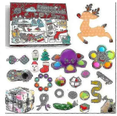 Božični adventni koledar Darilo Fidget Toys Stress Relief Fidget Toy Blind Box Kids