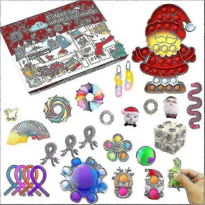 Božični adventni koledar Darilo Fidget Toys Stress Relief Fidget Toy Blind Box Kids A