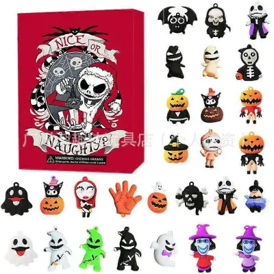 Halloween Countdown Calendar Blind Box Ghost Atmosphere Gothic Christmas 24 Darila Advent Box_5
