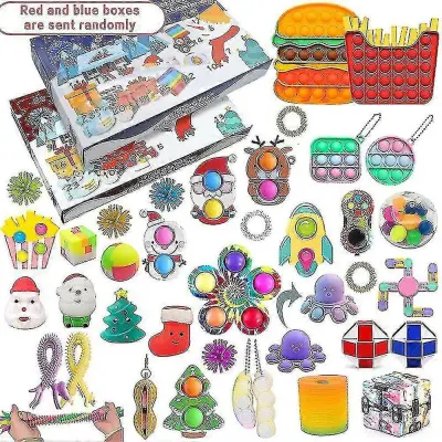 Božični adventni koledar Odštevalnik Fidget Senzorična igrača Stres Relief Xmas Blind Box Darilo