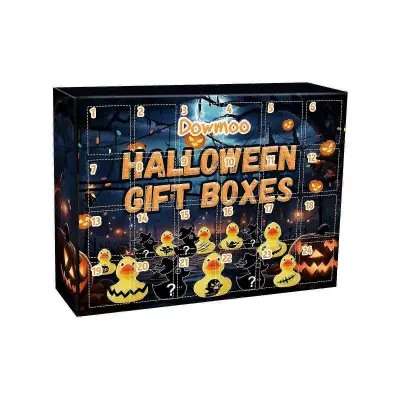 Halloween Duck Blind Box - 24 igrač presenečenja iz gumijastih račk za adventno odštevalno dekoracijo