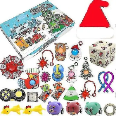 Božični adventni koledar Darilo Fidget Toys Stress Relief Fidget Toy Blind Box Kids