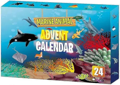 Blind Box Božične otroške igrače Morske živali Božič Advent 24 dni odštevanje