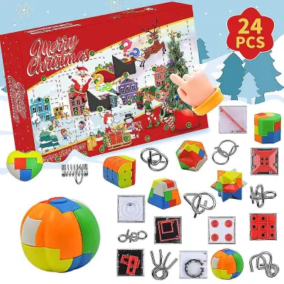 Božični adventni koledar 2023 Igrače za lajšanje stresa 24-dnevni božični odštevalni koledarji Blind Box Božično darilo za otroke