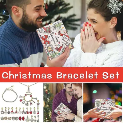 Darilo za božični koledar z odštevanjem, božični okraski, komplet božičnih darilnih škatel Diy Beaded Blind Box G