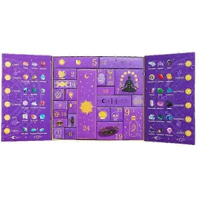 Reiki Crystal Halloween Countdown Darilna škatla 2025 Reikicrystal Zdravilni kristali Kamni Božični adventni koledar