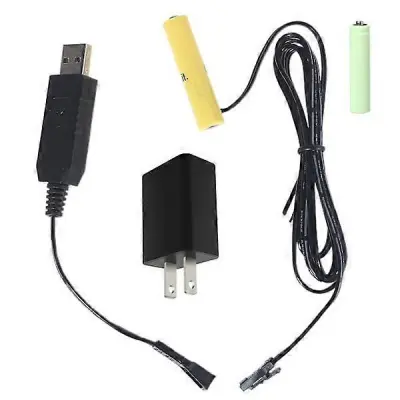 Odstranljivi 1-4 kosi AAA Battery Eliminator + 2A USB napajanje za LED lučko Radio ure Igrače Ventilator Senzor Zobna ščetka