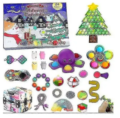 Božični adventni koledar Darilo Fidget Toys Stress Relief Fidget Toy Blind Box Kids