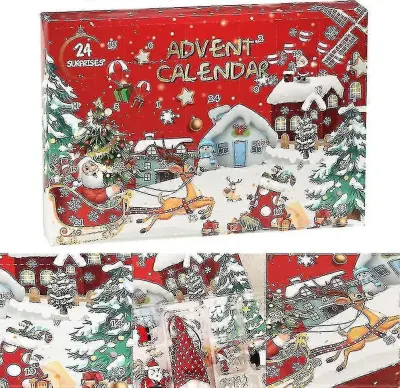 Božične adventne darilne škatle Adventni koledar 2021 Božični odštevalnik 24-dnevna škatla Božični koledarji