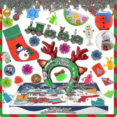 2023 Božič Fidget Toys Adventni koledar Xmas Blind Box Darilo za otroke in odrasle