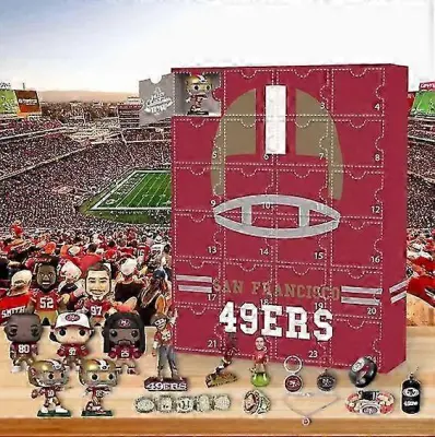 Adventni koledar New Blind Box Toys 24 Grid Countdown Football Team Doll Christmas Blind Box Toys