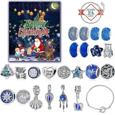 Zapestnica z božičnim adventnim koledarjem, dekliški adventni koledar