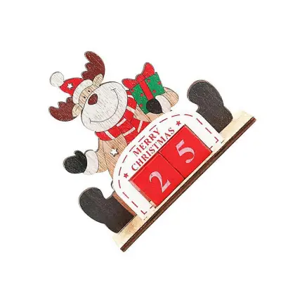 Večni koledar Leseni Elk Design božični koledar za namizne računalnike