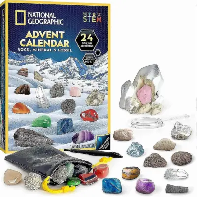 Geologija in kamnine Božični adventni koledar 2025 - Popoln advent dragih kamnov