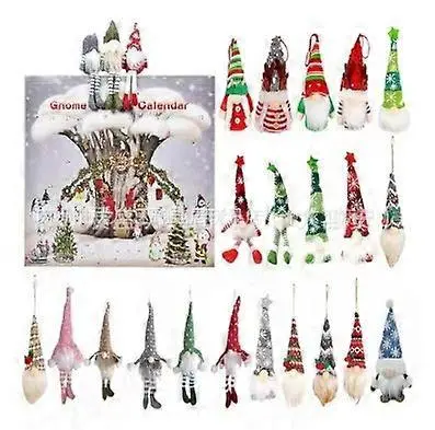 Božični Gnome Adventni koledar Gnome Plišasta punčka Igrača Blind Box