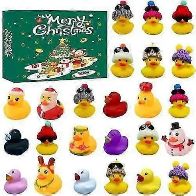 2025 2023 Božični adventni koledar Blind Box Darilo 24 rešetk Gumijaste račke -C168