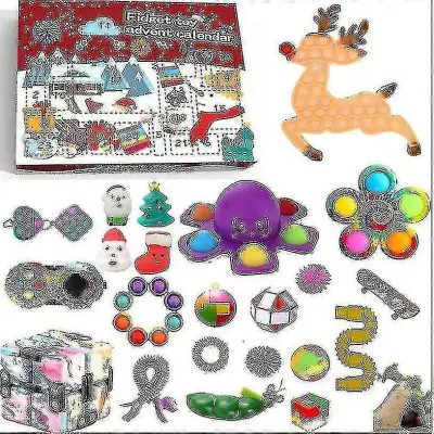 Božični adventni koledar Darilo Fidget Toys Stress Relief Fidget Toy Blind Box