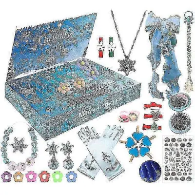 Frozen božični adventni koledar Frozen Princess nakit 24-dnevni odštevalni koledarji slepa škatla božična darilna škatla