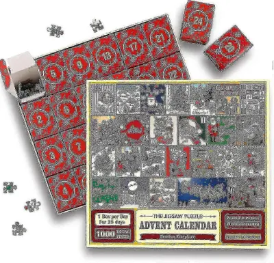 Adventni koledar 2023 Christmas Coming Calendar Jigsaw 1000 kosov