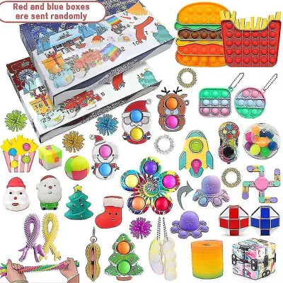 Božični adventni koledar Odštevalnik Fidget Senzorična igrača Stres Relief Xmas Blind Box Darilo