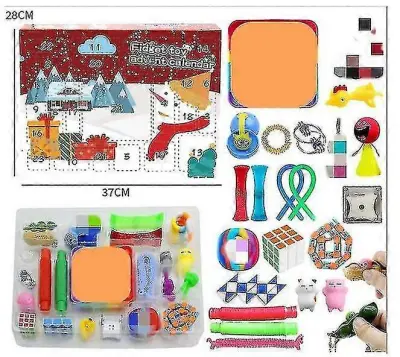 Božični adventni koledar Darilo Fidget Toys Stress Relief Fidget Toy Blind Box Kids