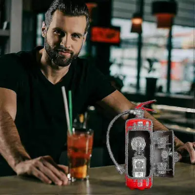 \u200BMini gasilni aparat Liquor Cabinet Novost Bar Decor Gasilska tematika Škatla za shranjevanje viskija Edinstvena ideja za darilo\u200bv1