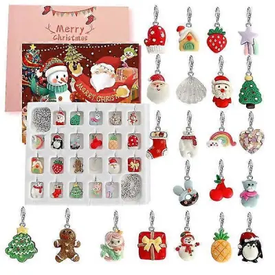 Nakit Adventni koledar Nakit Adventni koledar Adventni koledar Otroci Dliy Charm Bracelet Christmas