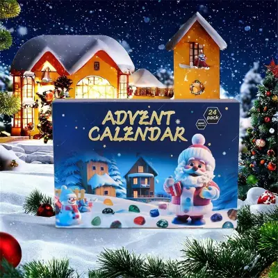 2025 Božični adventni koledar 24. Dan fosilov naravnega kristalnega ahata WUD6935