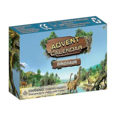 Slepa škatla Božična otroška darila Dinozaver Božič 24 številk Adventno božično odštevanje