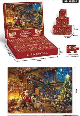 2025 Christmas Blind Box Odštevalni koledar Puzzle Božični adventni koledar Darilo Božično darilo