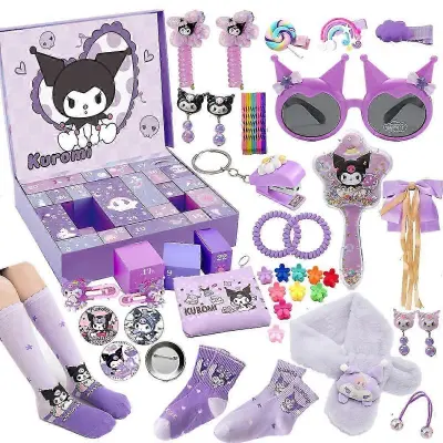 Božični adventni koledar Sanrio Kuromi My Melody Hole Music Blind Box Set LABUBU Hole Music Blind Box