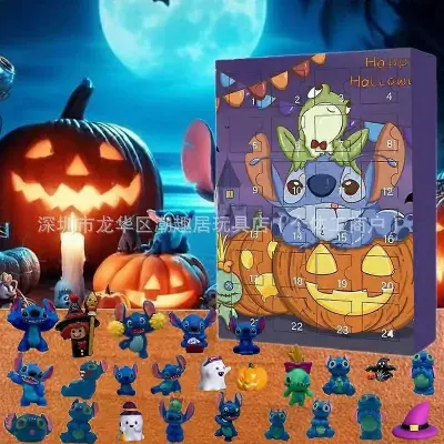 New Stitch Lilo & Stitch Božični adventni koledar Blind Box 24 Halloween Countdown Anime Blind Box