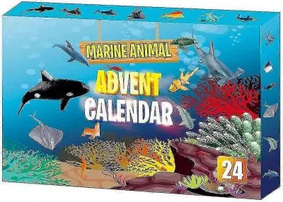 Blind Box Božične otroške igrače Morske živali Božič Advent 24 dni odštevanje
