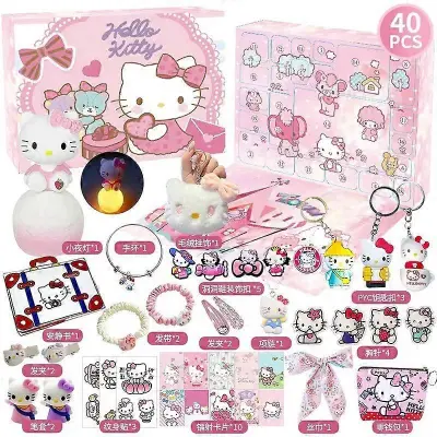 Božični adventni koledar Sanrio Kuromi My Melody Hole Music Blind Box Set LABUBU Hole Music Blind Box