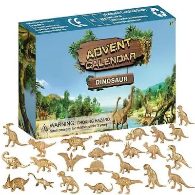 Countdown Christmas Blind Box kid Zlati dinozaver Toy Darilna škatla Zlati dinozaver otrok